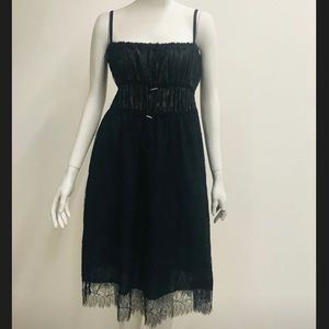 Lanvin lace spaghetti strap dress